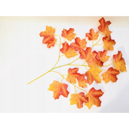POMARAŃCZOWE jesienne liście gałązka dodatek do stroika wiązanki święta