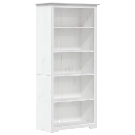vidaXL Biblioteczka BODO, biała, 82x40x173 cm, sosnowa, 5 półek