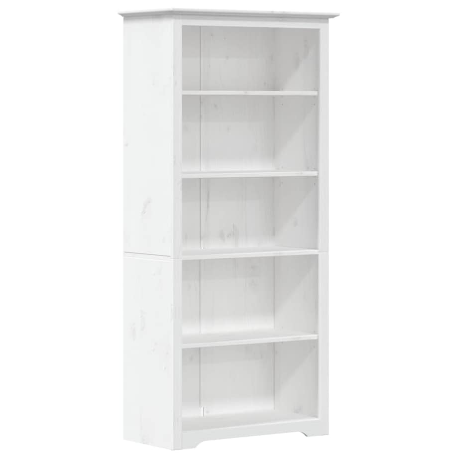 vidaXL Biblioteczka BODO, biała, 82x40x173 cm, sosnowa, 5 półek