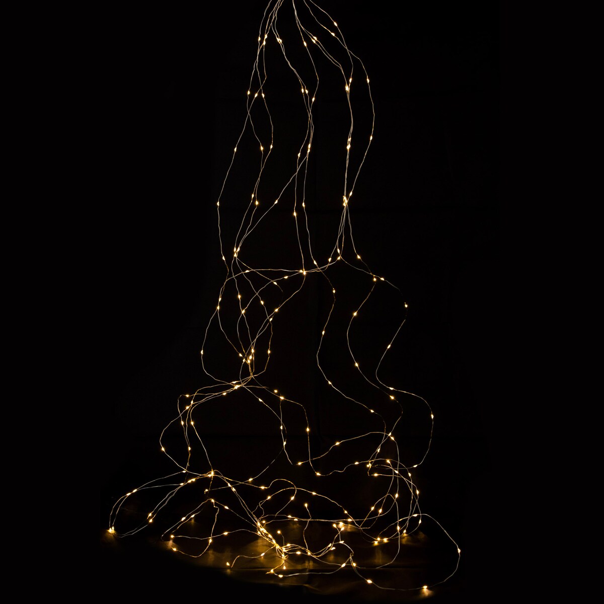 Lampki Kurtyna Druciki 200 Led 10X200Cm Ozdoba Wisząca Na Okno Ciepły Biały