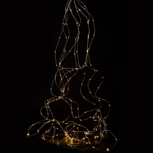 Lampki Kurtyna Druciki 200 Led 10X200Cm Ozdoba Wisząca Na Okno Ciepły Biały