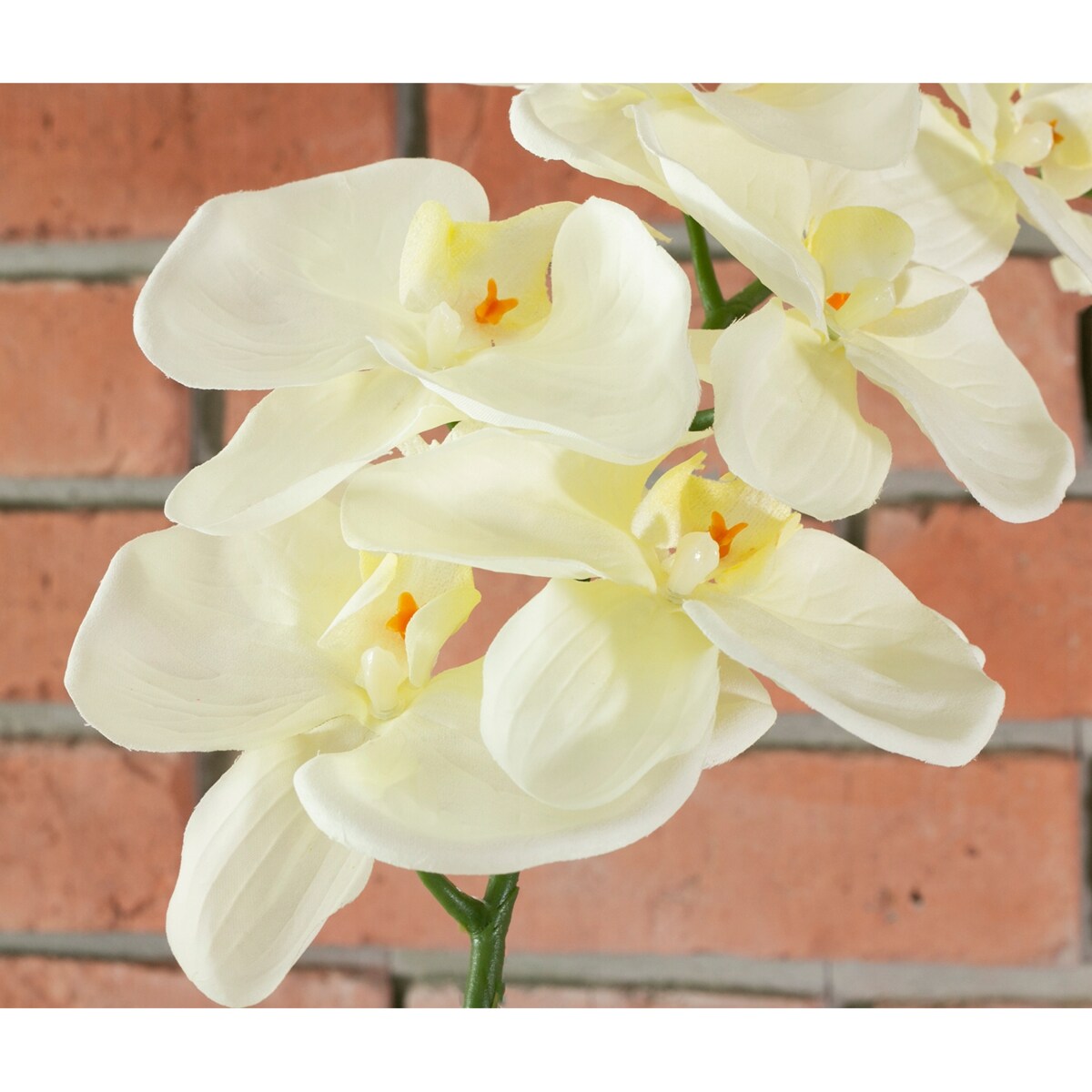 SZTUCZNA ORCHIDEA do wazonu biała 110cm