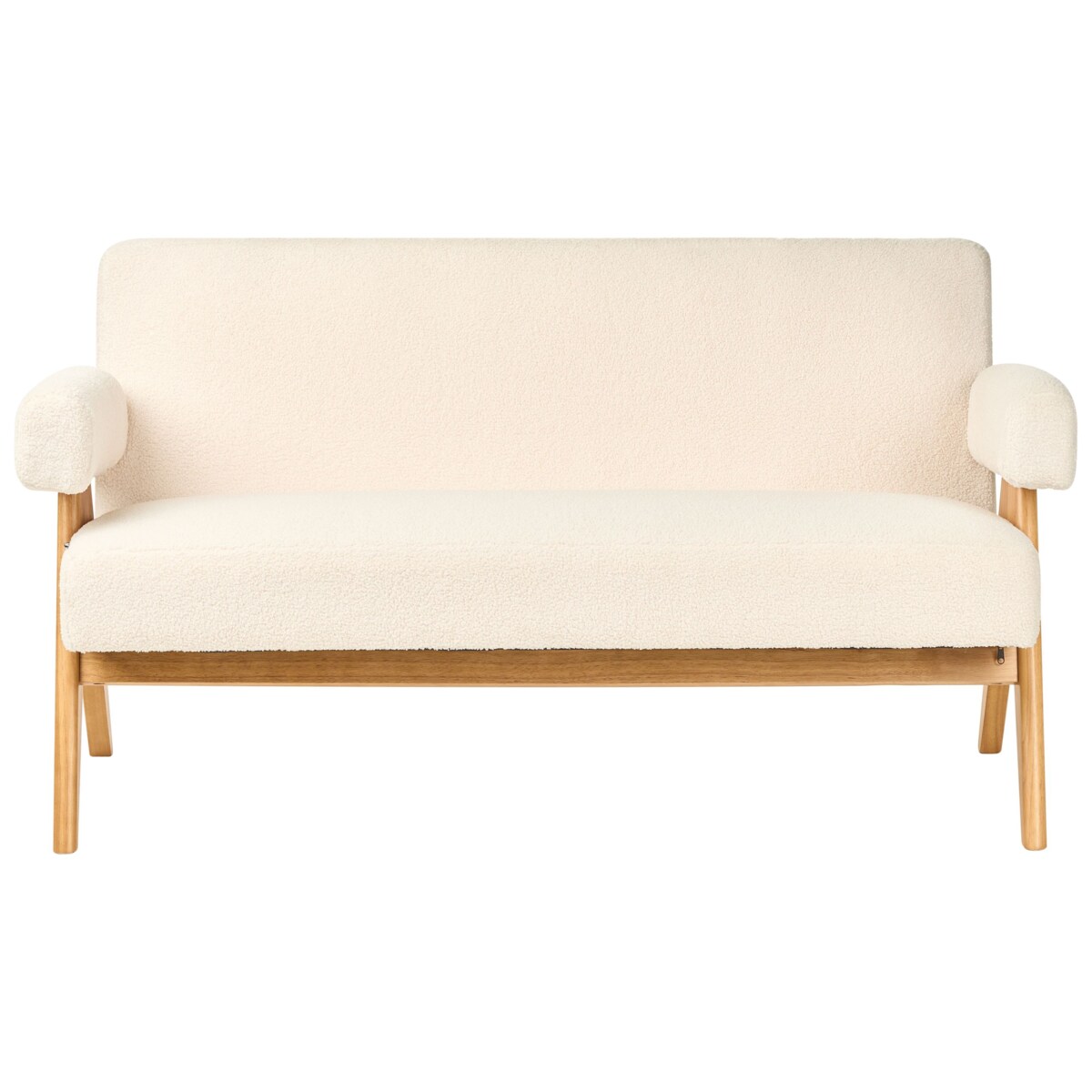 Sofa TAMRE Boucle Złamana biel dla 2 osób