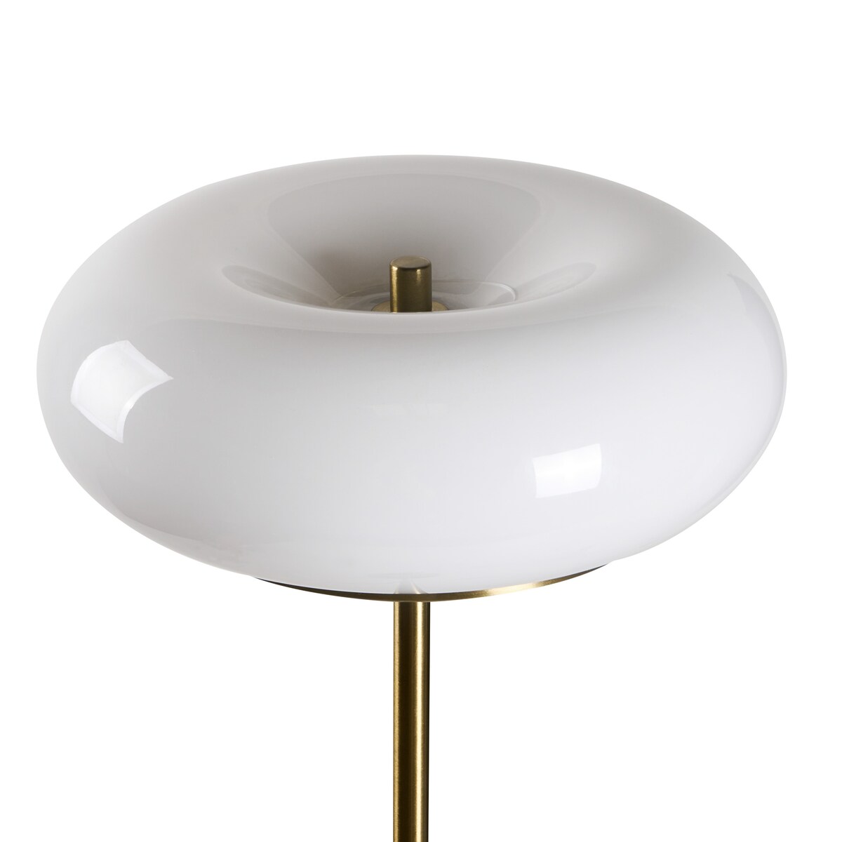 Lampa podłogowa LED NITH Ze ściemniaczem Szkło Biały
