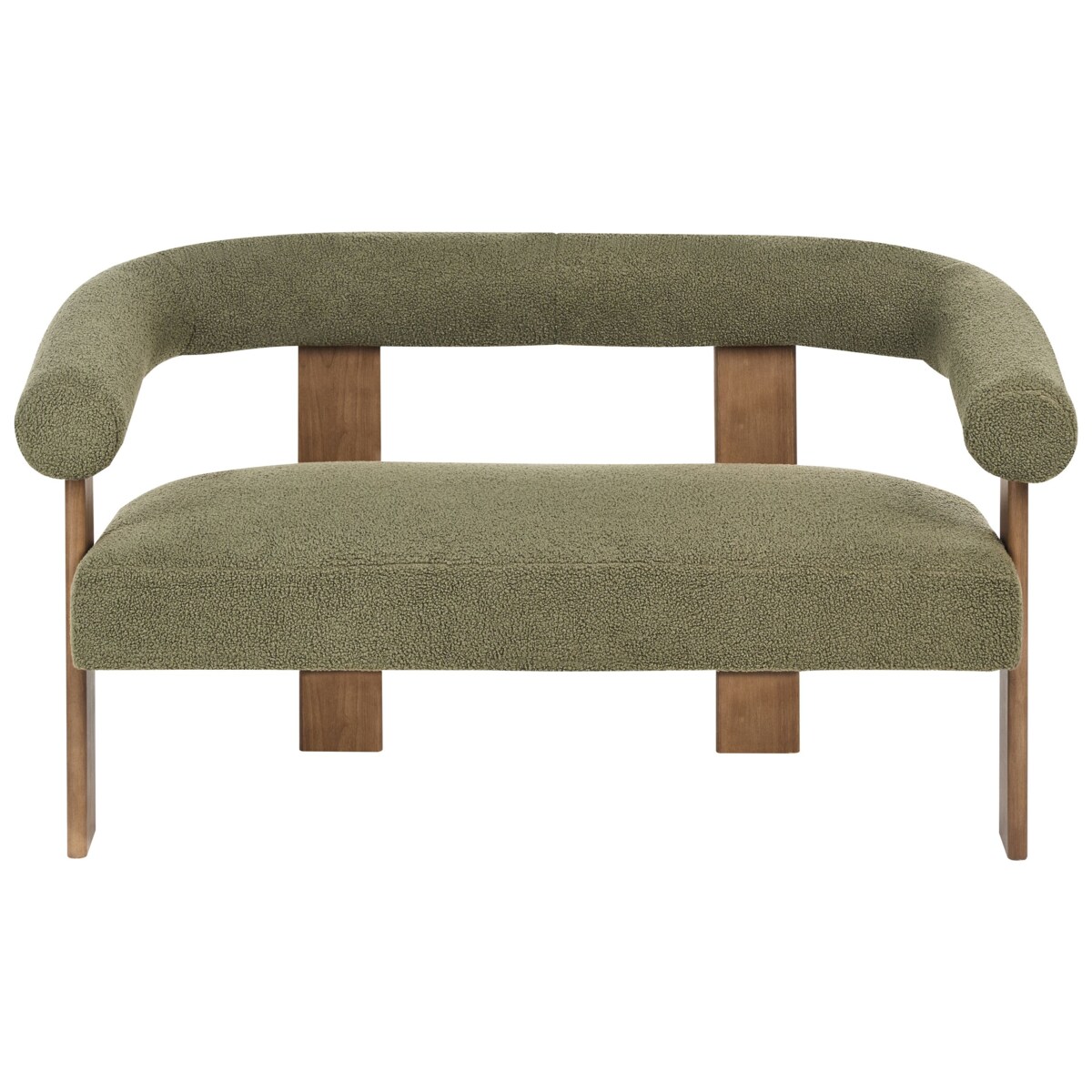 Sofa ILBRO Boucle Zielony dla 2 osób
