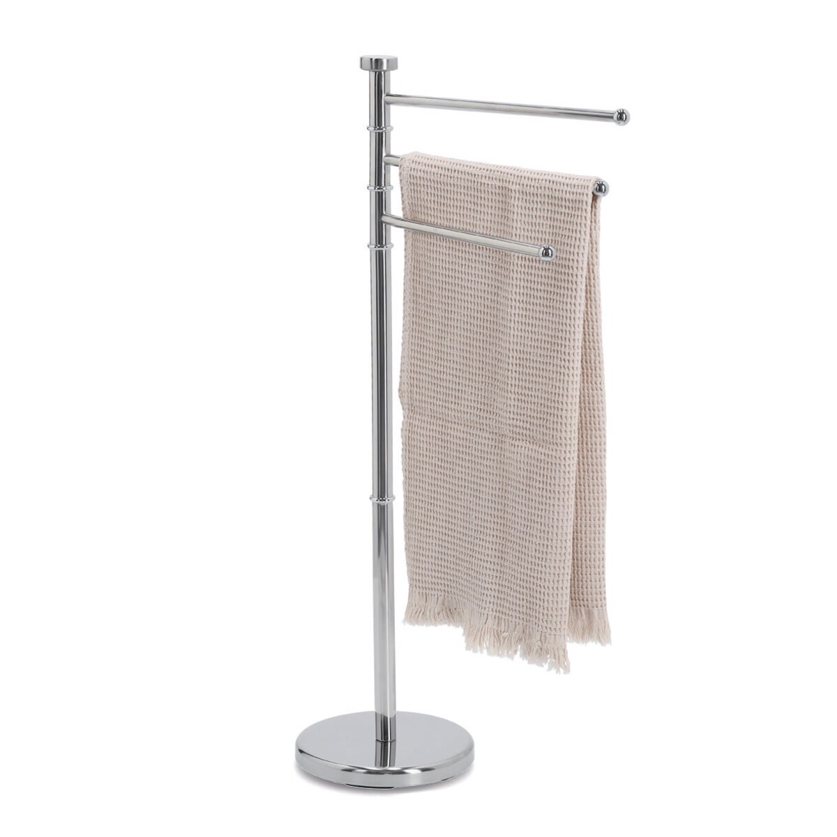 Stojak na ręczniki ZELLER, stal nierdzewna, wys. 85 cm