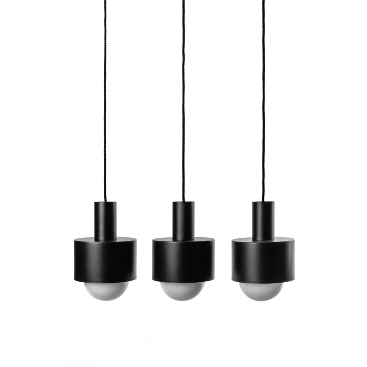 ENKEL 3L czarna sufitowa lampa wisząca