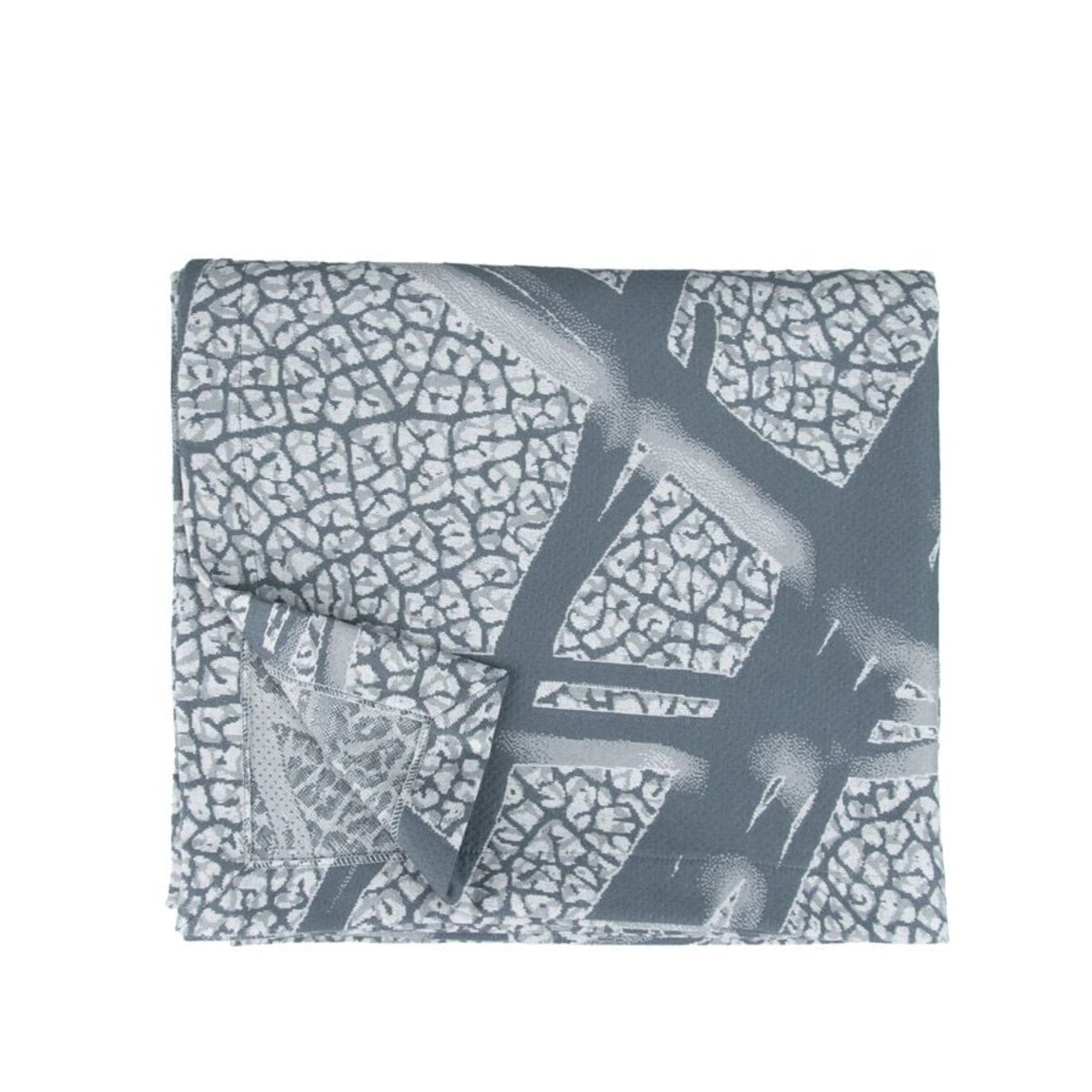 Narzuta na łóżko 70x160 szara kamienny wzór