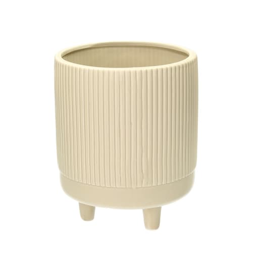 Osłonka na doniczkę Tres 22cm beige, 18 x 18 x 22 cm