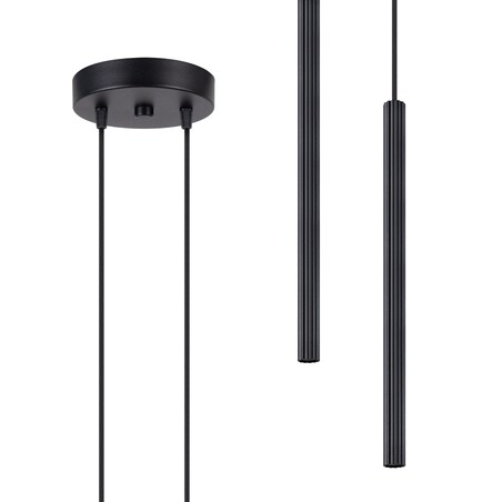 Lampa wisząca ARCHE 2P czarna