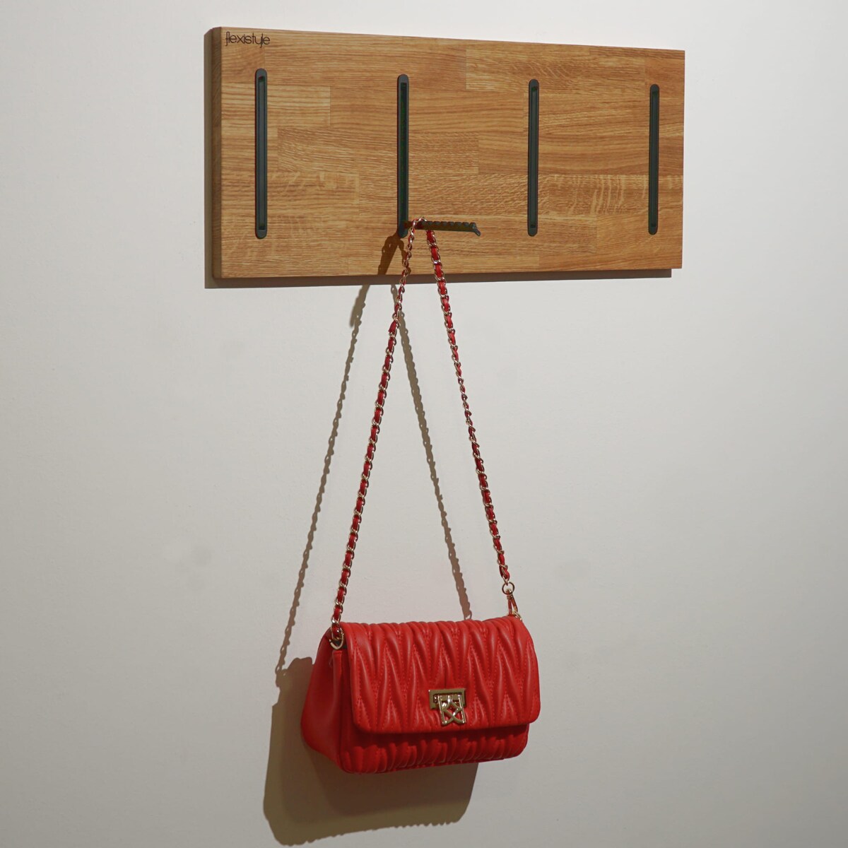 Wieszak na Ubrania Dębowy 25x60cm dębowy