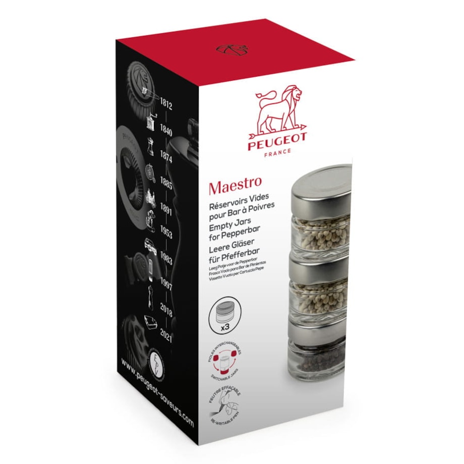 PEUGEOT MAESTRO Zestaw słoiczków, 3 szt.