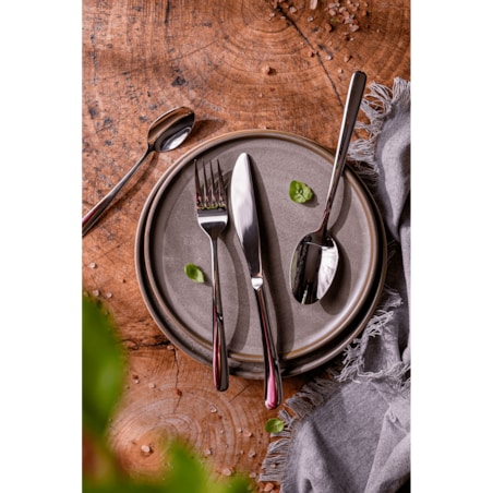 Sztućce srebrne Tsubame 24 szt. Japońska stal 18/10 SUS304 Ręcznie polerowane Połysk Na prezent