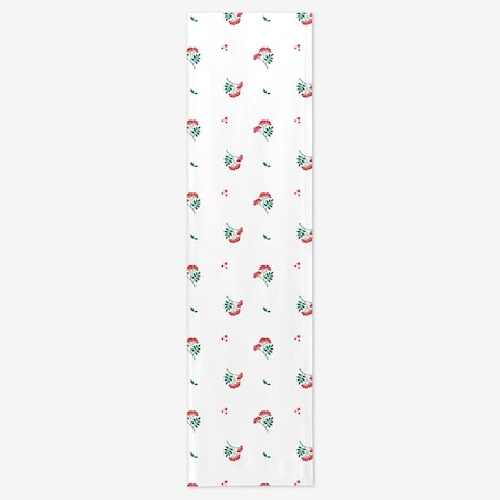 Bieżnik świąteczny - jarzębinowe gałązki - 35x130