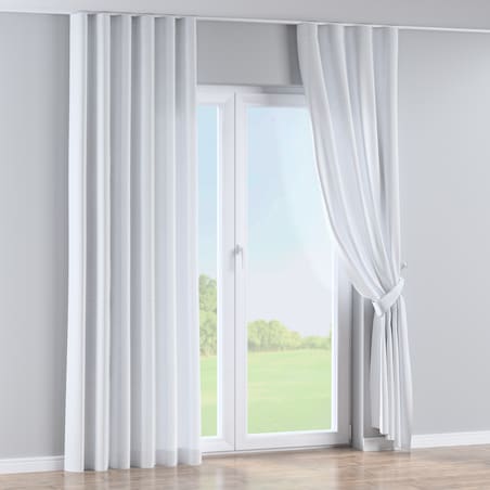 Zasłona na taśmie wave 130x245 biały