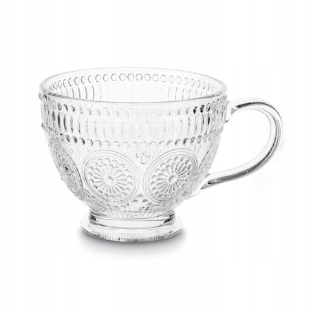 KUBEK FILIŻANKA szklanka 400 ml na herbatę kawę latte desery prezenty 4szt