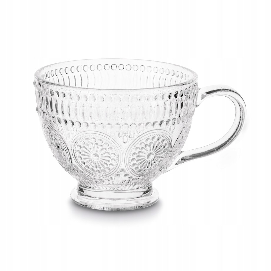 KUBEK FILIŻANKA szklanka 400 ml na herbatę kawę latte desery prezenty 4szt