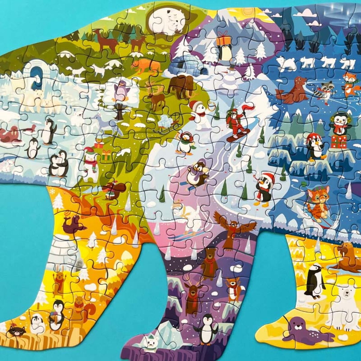 Puzzle edukacyjne - MIŚ POLARNY - 180 szt