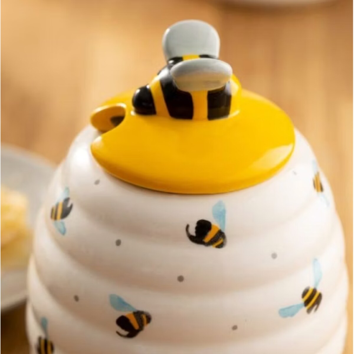 Pojemnik na miód z czerpakiem Sweet Bee, 10.2 x 10.2 x 12.4 cm, Price & Kensington