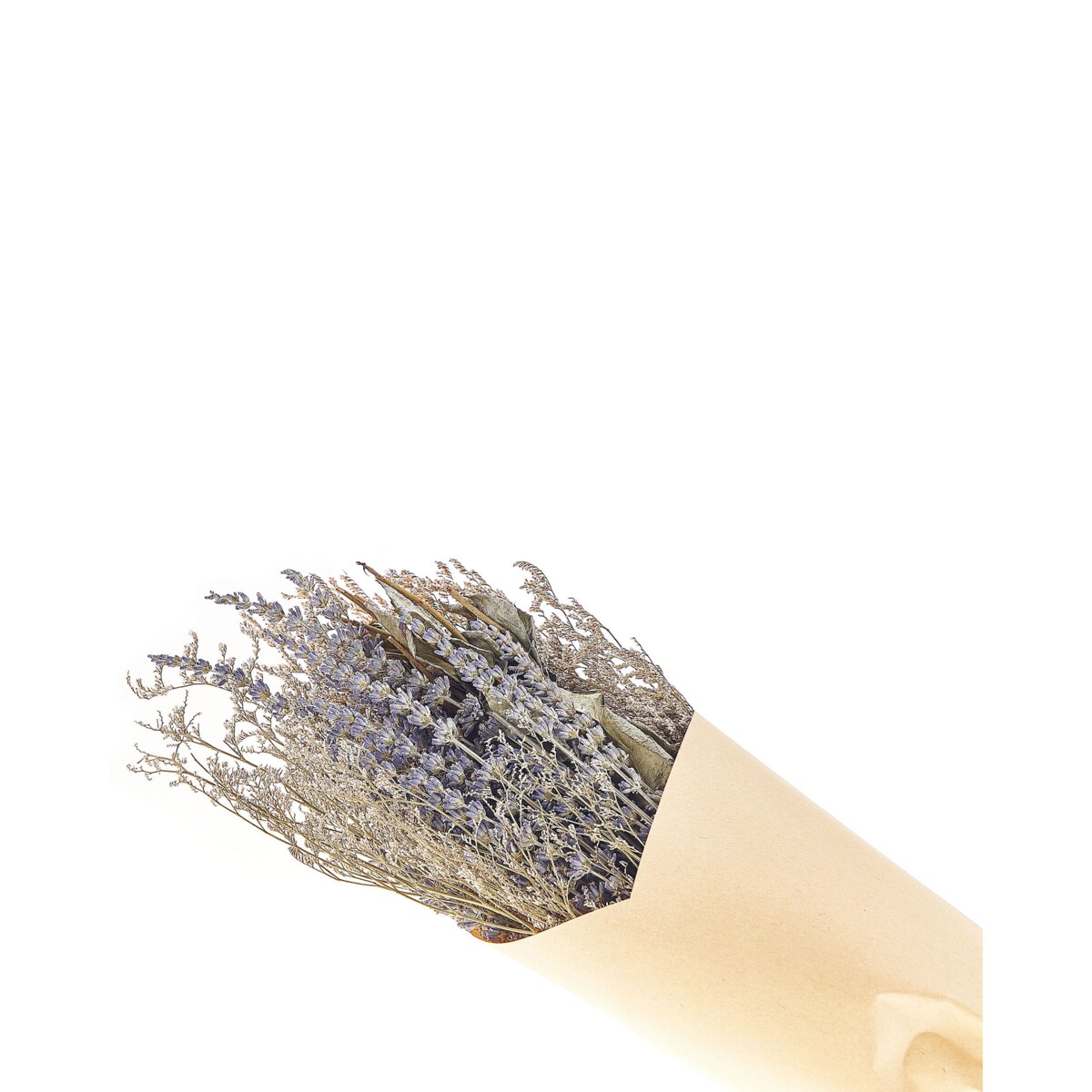 Bukiet suszonych kwiatów 70 cm fioletowo-zielony NAWARRA