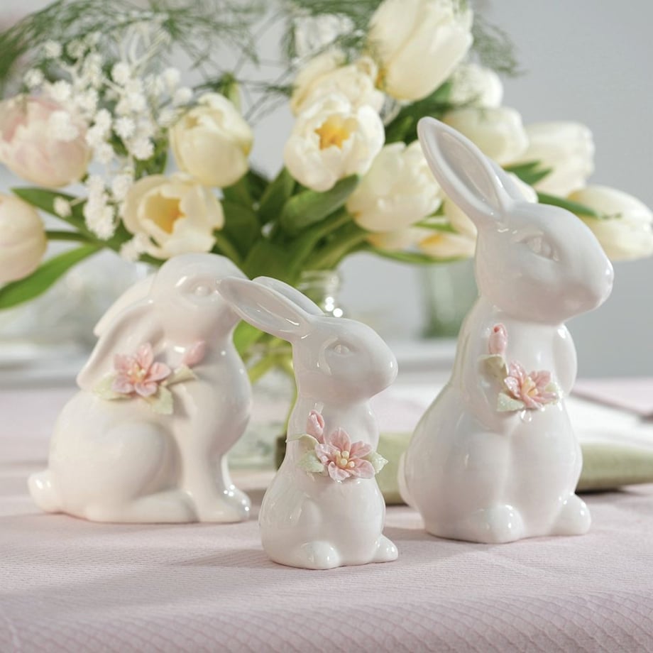 VILLA ITALIA Zajączek porcelanowy 12,5 cm LAURA