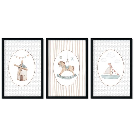 3 x plakat dla dzieci | zestaw 3 30x40