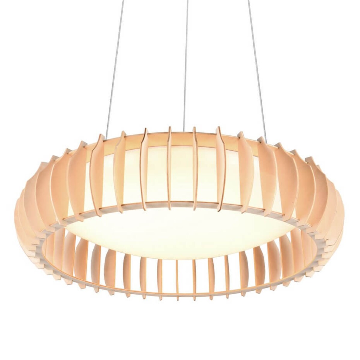 Żyrandol salonowy Monte R32171930 RL Light LED 40W 3000-6500K pilot drewno biały