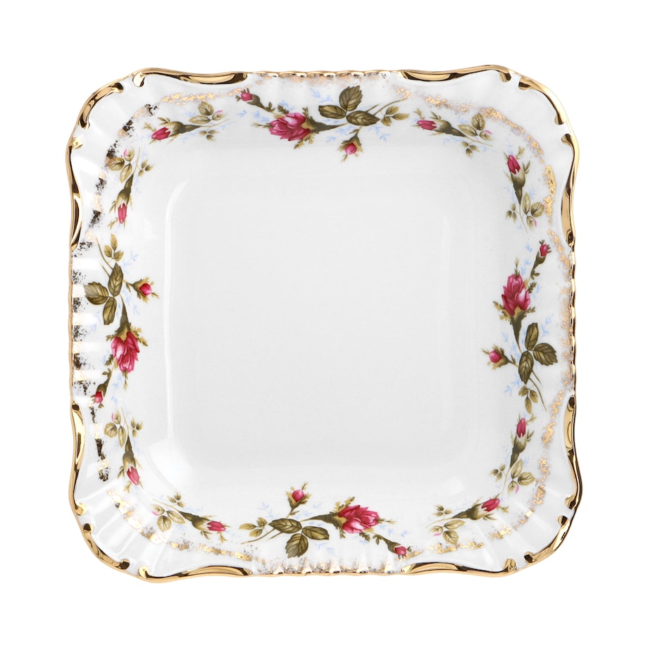 Salaterka kwadratowa 21 cm Iwona Złota Róża B013