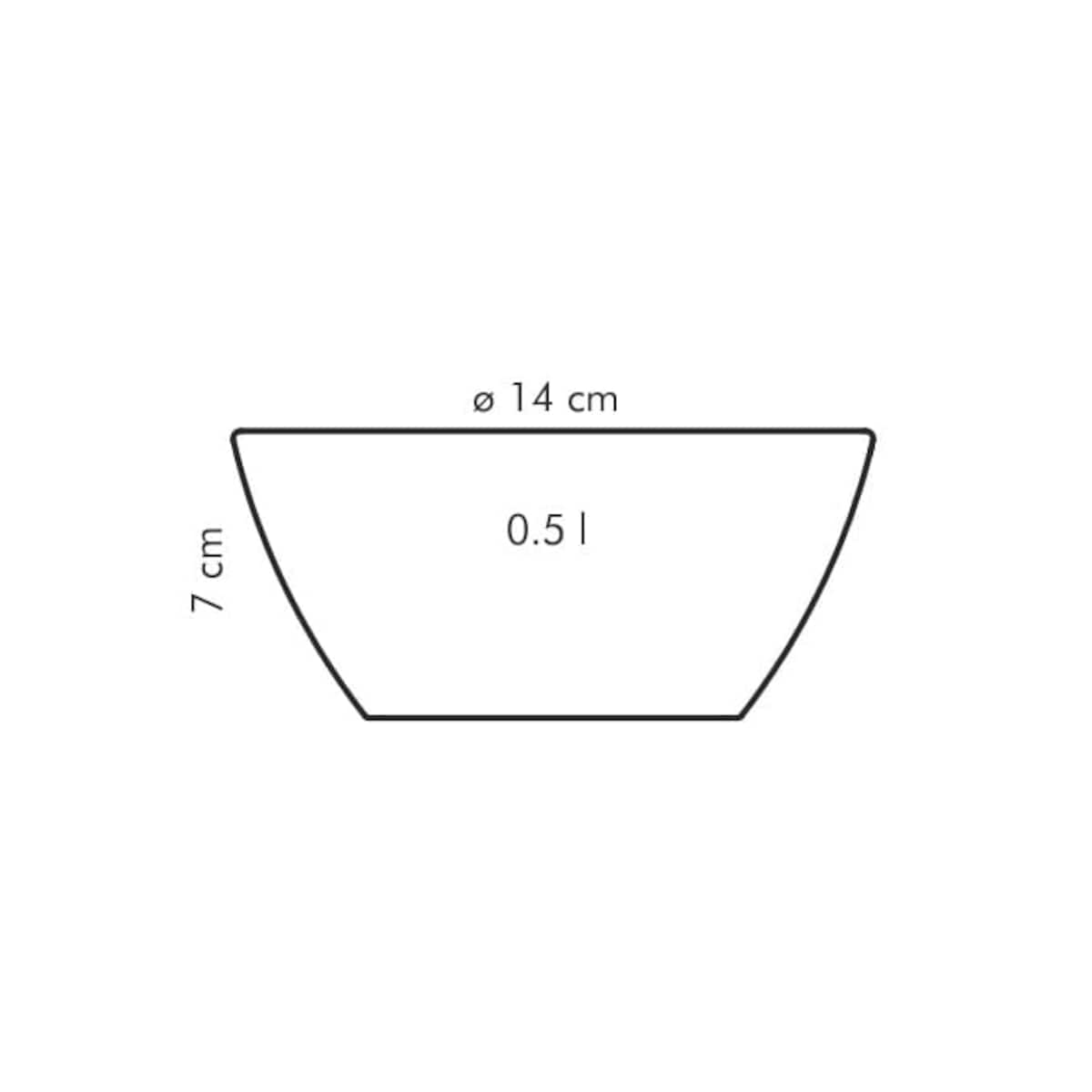 Miska Kuchenna Porcelanowa Crema 14 cm Tescoma na Warzywa Owoce Przekąski