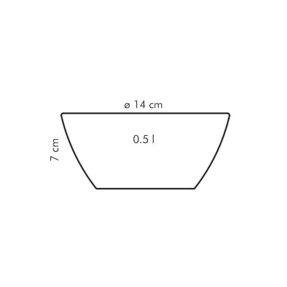 Miska Kuchenna Porcelanowa Crema 14 cm Tescoma na Warzywa Owoce Przekąski