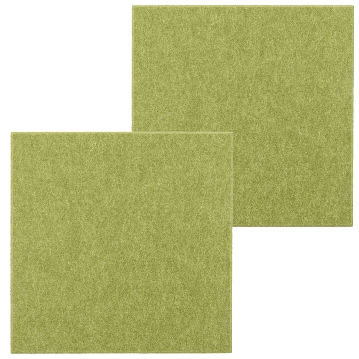 Zestaw 2 szt panel filcowy Felly 40x40 cm płytka kwadrat gładki zielony