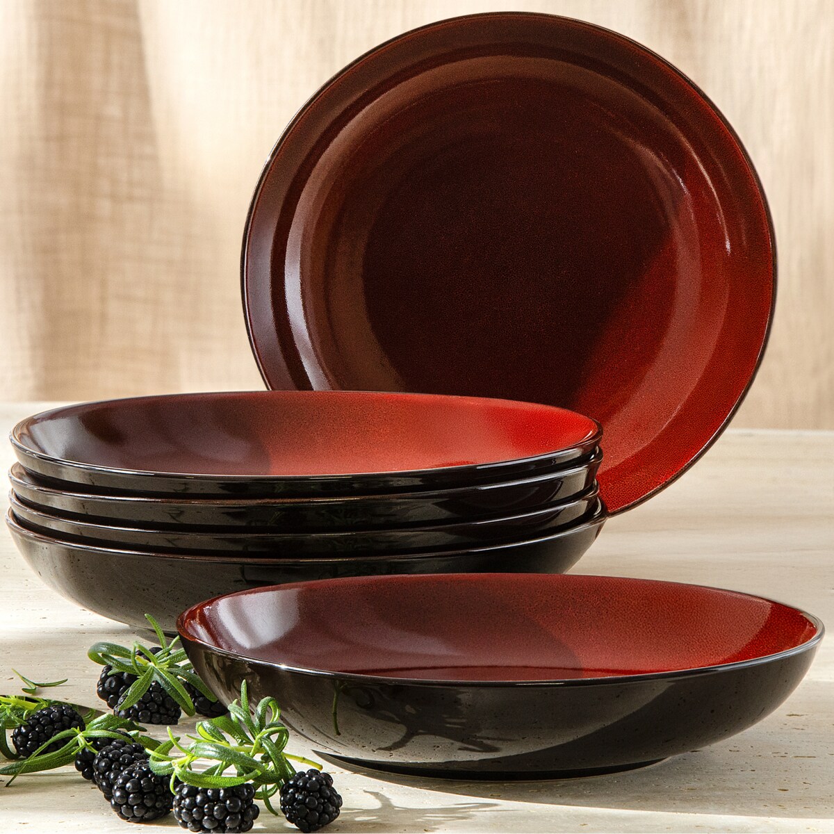 GAMBIA Talerz głęboki 6 szt.