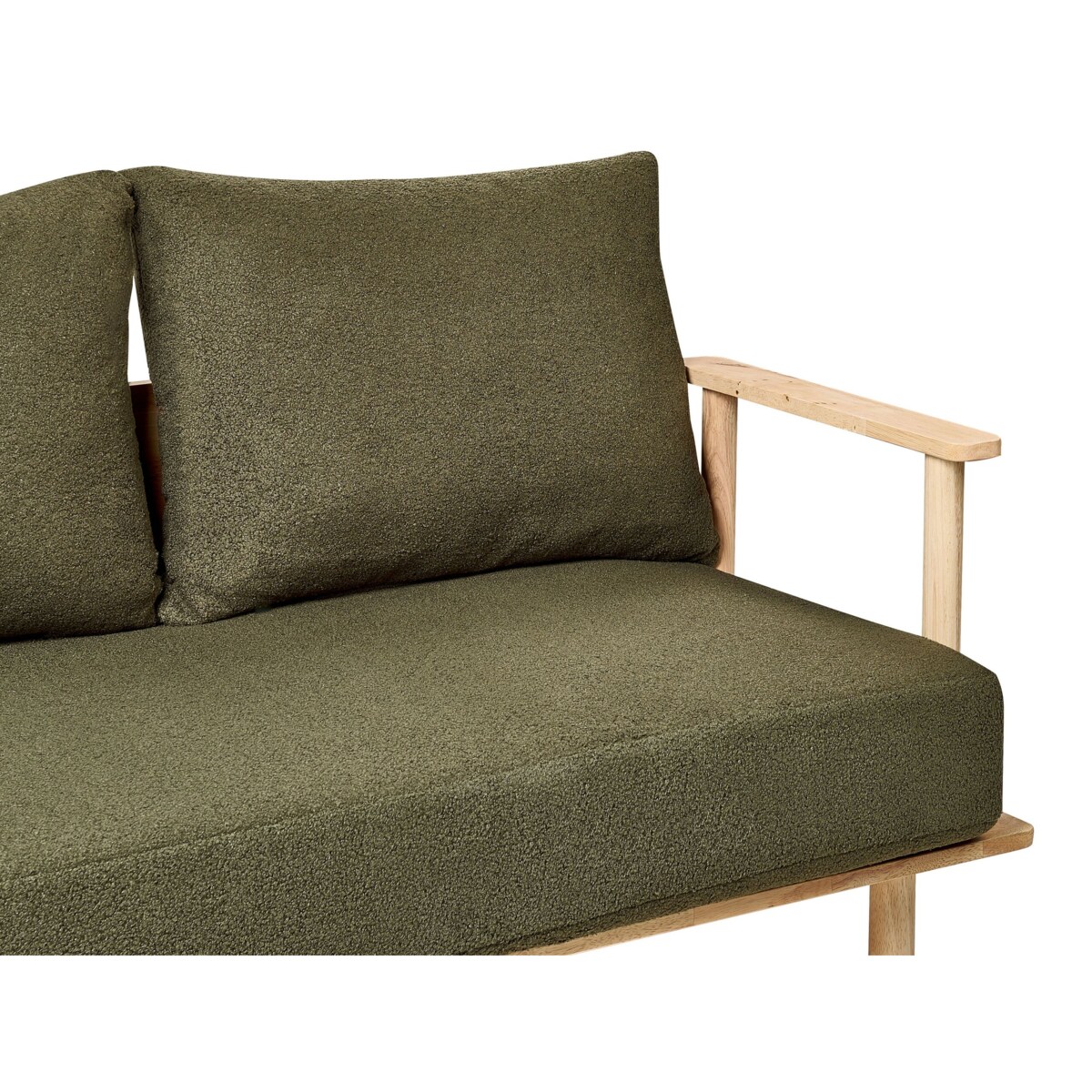 Sofa 2-osobowa boucle ciemnozielone ASKER