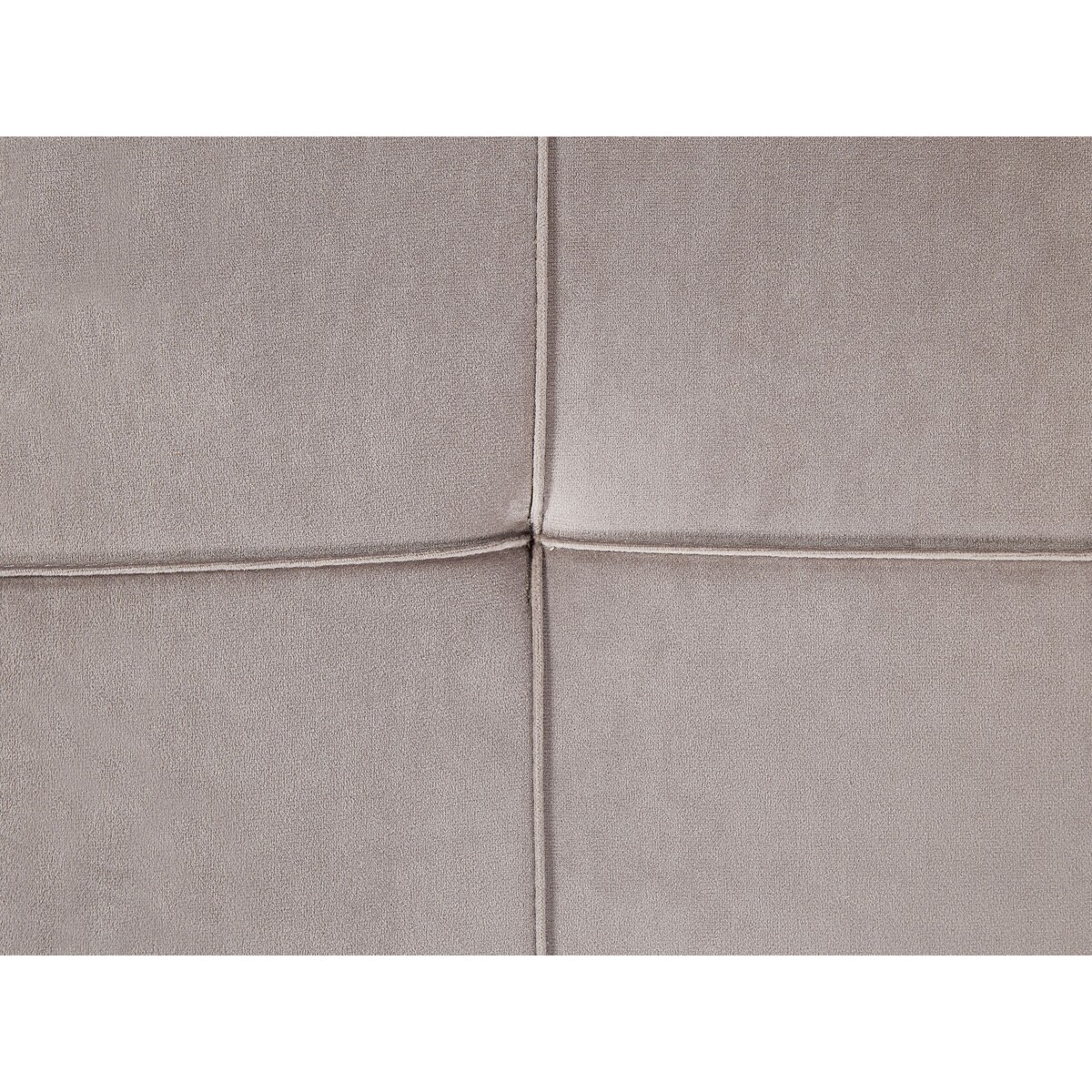 Szezlong welurowy prawostronny beżowo-szary GONESSE