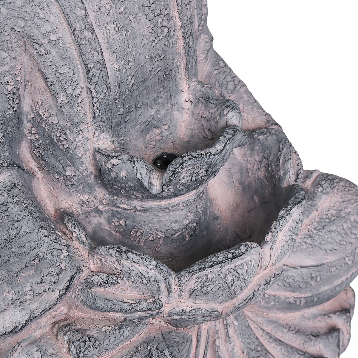 Fontanna ogrodowa LED URLANTE Budda Szary