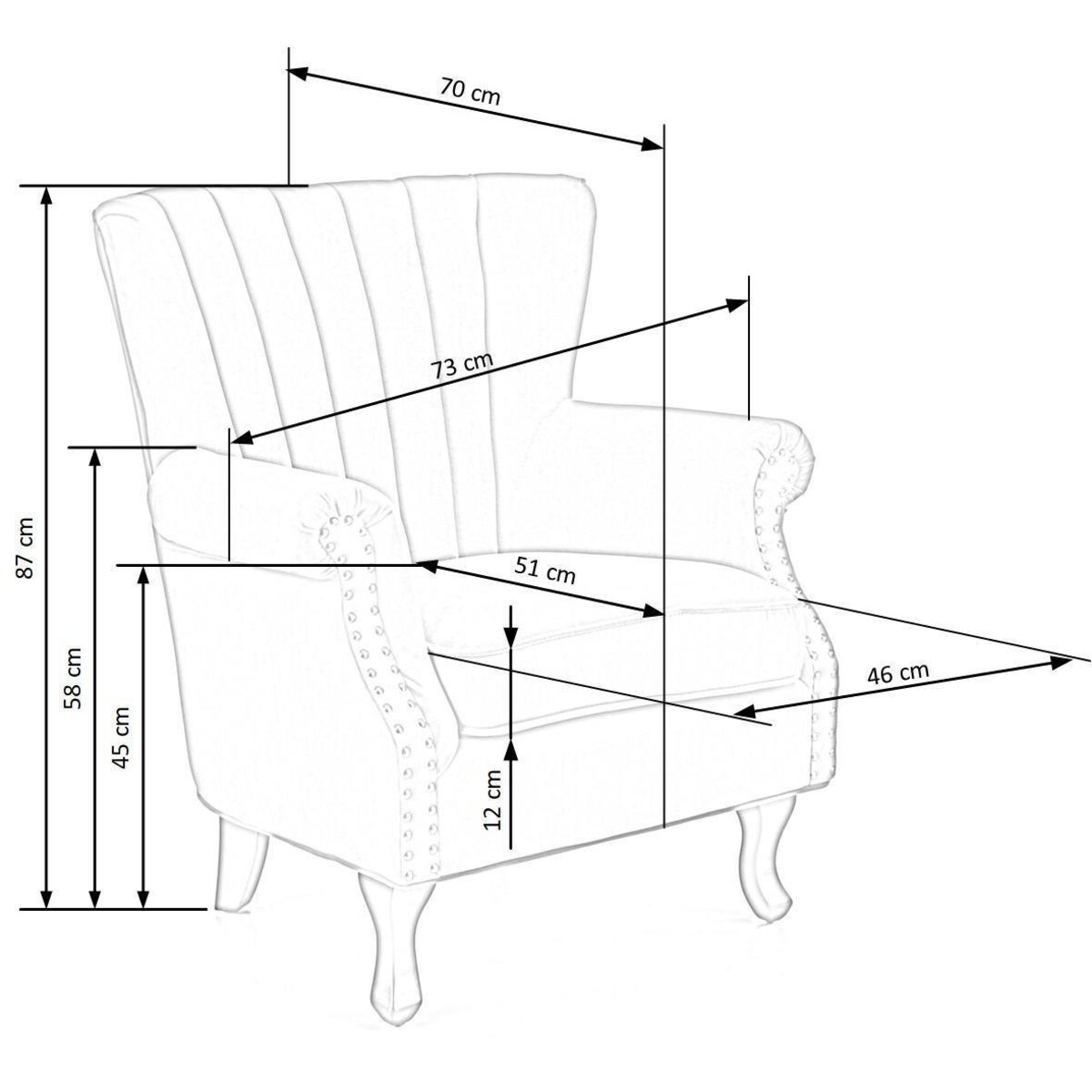 FOTEL WYPOCZYNKOWY Vader żółty aksamitny DREWNIANE NOGI