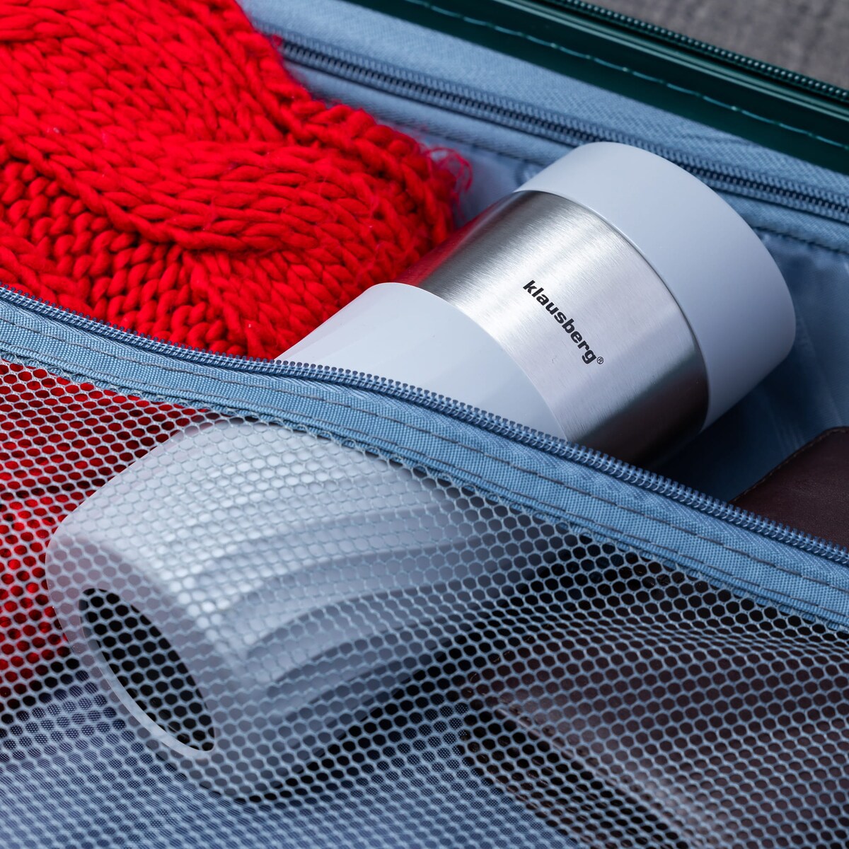 Kubek termiczny 300ml KLAUSBERG szary