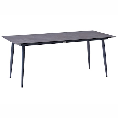 Stół ogrodowy TOLENTINO 180 cm 90 cm Imitacja kamienia Szary