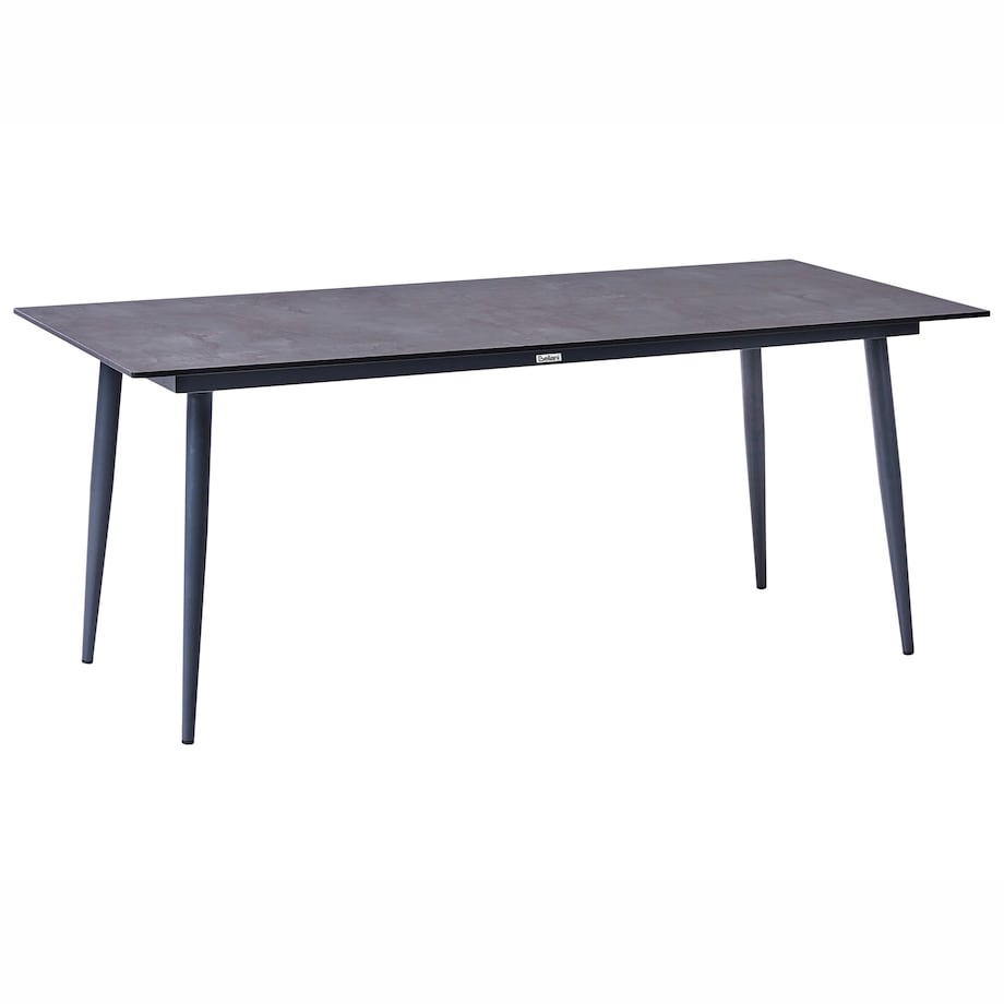 Stół ogrodowy TOLENTINO 180 cm 90 cm Imitacja kamienia Szary