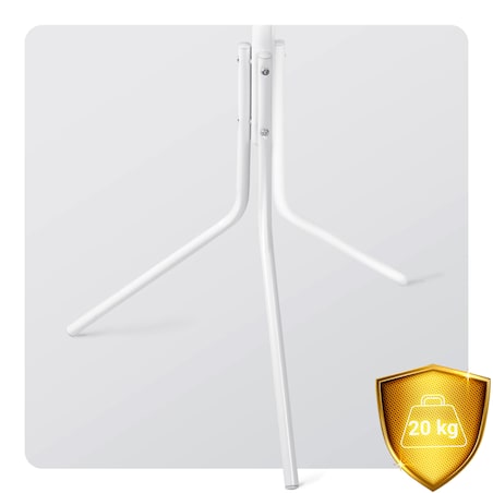 Wieszak na ubrania stojący podłogowy biały stojak Massido