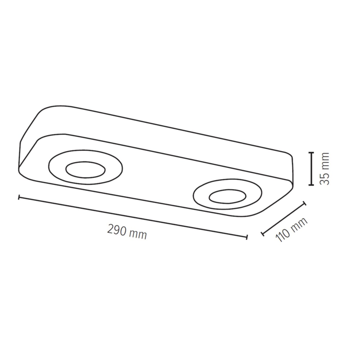 Lampa Sufitowa BRITOP Lighting Sunniva 2xLED 5W Naturalne Drewno Sosnowe od Polskiego Producenta, 1 szt.