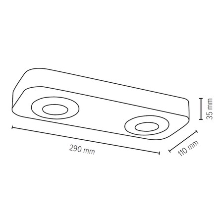 Lampa Sufitowa BRITOP Lighting Sunniva 2xLED 5W Naturalne Drewno Sosnowe od Polskiego Producenta, 1 szt.