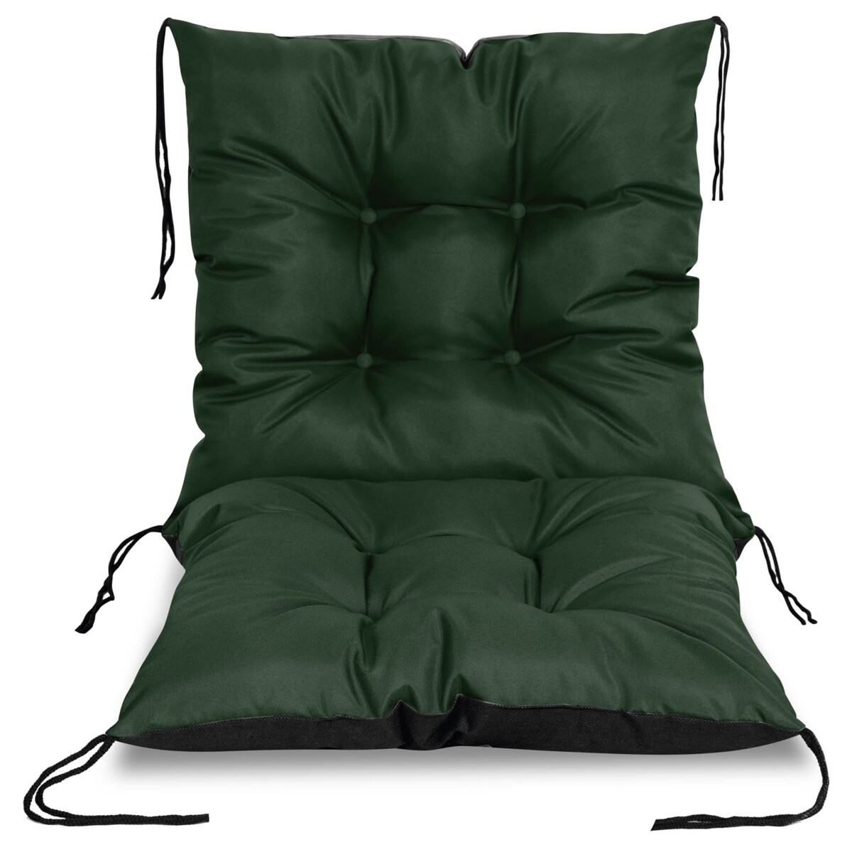 Poduszka Ogrodowa Na Krzesło Fotel 50X50X50 Cm Wodoodporna Pikowana Wiązana