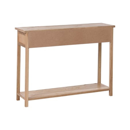 Konsola 2 szuflady 100 cm jasne drewno SALTON