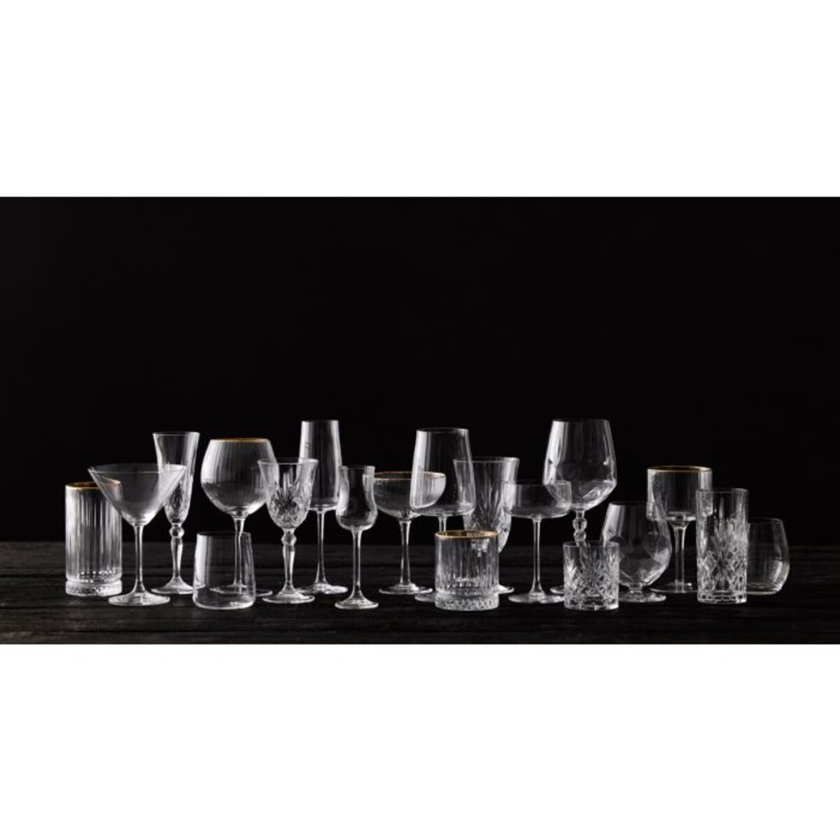 Kieliszki do ginu Palermo 320 ml 4 sztuki złote 23714