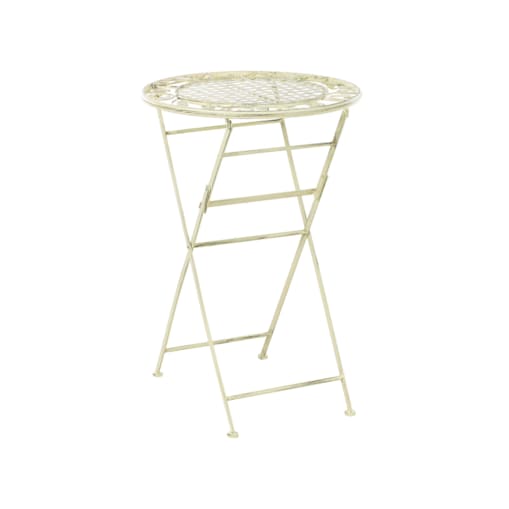 Stolik ogrodowy barowy metalowy 60 cm zielony BIVIO