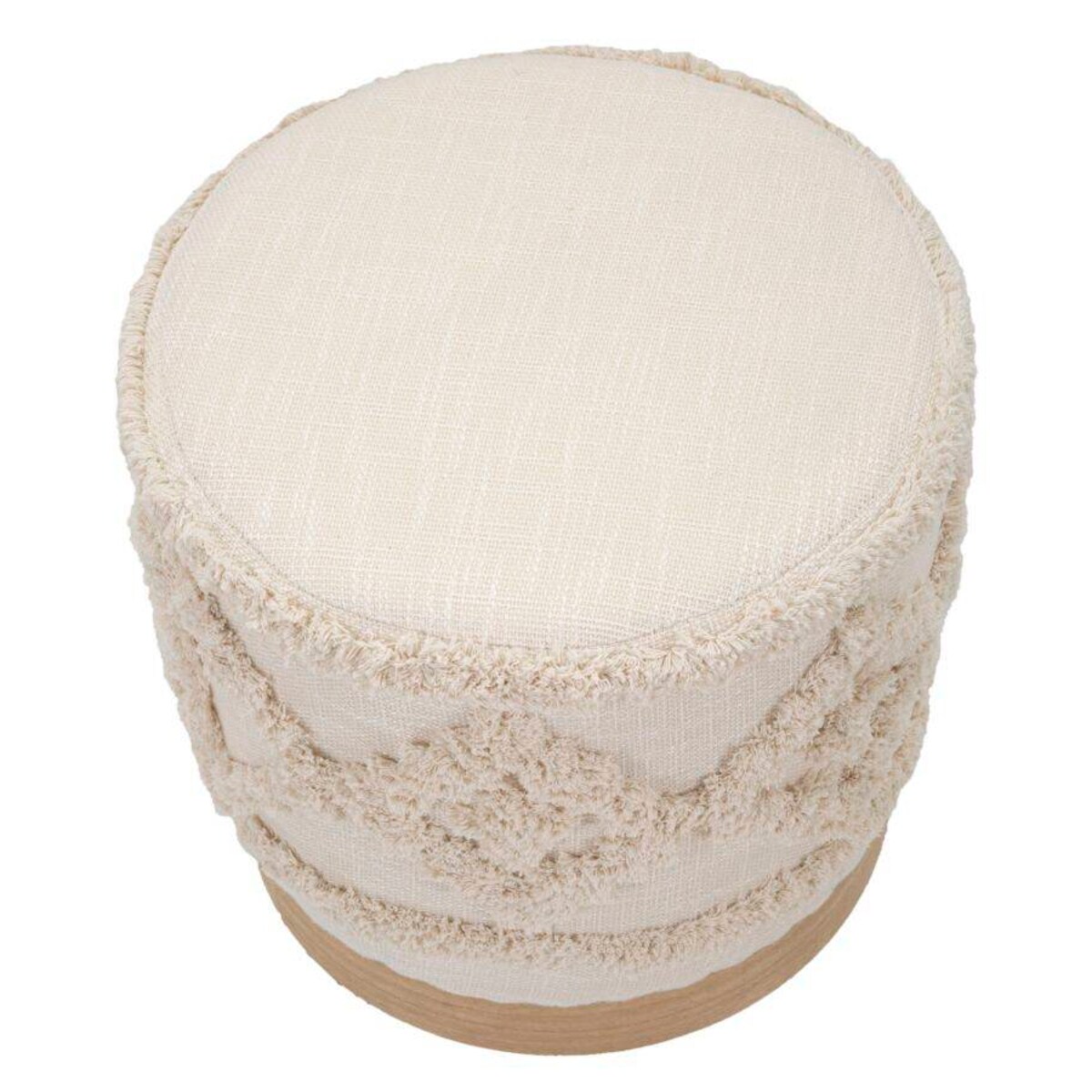 Tuftowana pufa okrągła DAMASCO, Ø 40 cm