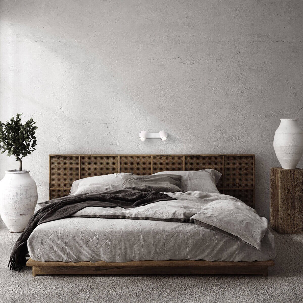 Sufitowa LAMPA regulowana SNOW LP-731/2W WH Light Prestige metalowa OPRAWA plafon reflektorki tuby natynkowe białe