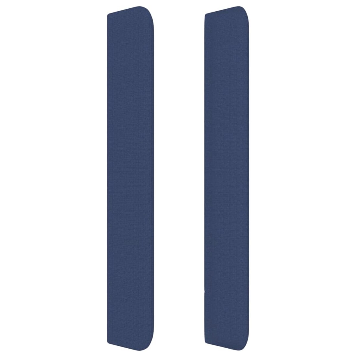 vidaXL Zagłówek uszak, niebieski, 147x16x118/128 cm, tkanina