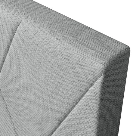 Łóżko kontynentalne ALLIE 120x200 z pojemnikiem, Szary, tkanina Megan 365